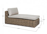 CORALINE CHAISE LONGUE AVEC COUSSIN