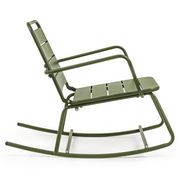 Sedia a Dondolo Forest Lillian - Acciaio Trattato per Esterno - Dimensioni: 63 x 90 x 74h cm