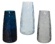 <p>Vase en verre à texture ondulée&</p>