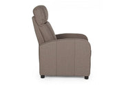 Poltrona Reclinabile Elodie Text Tabacco - Dimensioni: 67,5a x 90,5/140b x 98h x 45,5h1 x 61,5h2 cm
