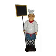 Tableau noir avec maxi cuisinier cm 50 x 70x h 173