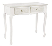 Console en MDF avec deux tiroirs Bianca CLORINNE 90x40x h78 cm