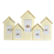 Cadre photo mural plusieurs maisons 4p cm46,5x28,5x4