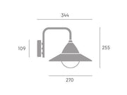 Applique en Aluminium et Métal avec Diffuseur Opalin - 20W - 1430 Lumens - 3000°K/4000°K/6500°K - 48 LED SMD 2835 - IP54 blanc