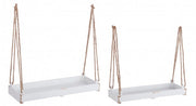 2x Set2 Plateau Suspendu Ashley Rett Blanc