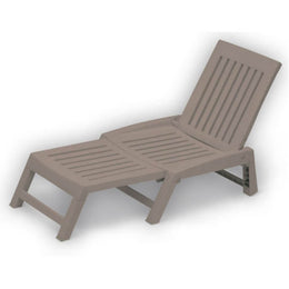 Bain de soleil Orfeo en résine gris tourterelle