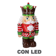 Soldat en résine avec led verte cm26x18h48