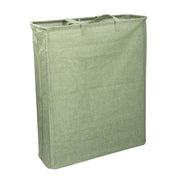 Panier rectangulaire pliable en tissu vert cm55x19h66