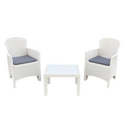 Ensemble de balcon de jardin en résine modèle Akita blanc Keter