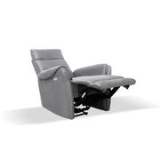 Nabuk gris clair effectuant un fauteuil électrique 82 x 98 x 109 cm