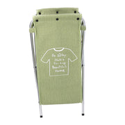 Panier pliable en tissu de sac vert cm 29x33.5h66