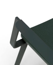 4x Sedia in legno laccato verde 61 cm x 51.5 cm H. 82 cm