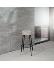 2x Tabouret en microfibre - Greg