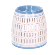 Brûleur à essence rond en céramique bleu cmø12,6h12,6