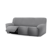 Housse de canapé inclinable Jaz 3 places gris 200-260