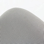 Chaise de bureau grise avec roulettes réglables en hauteur