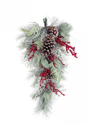 Décoration 4x Cherryl Bacche Rouge Goutte