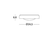 13W LED 4000K LAFT LAFT Graphite Line