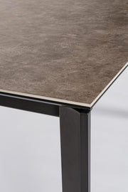 Table extensible Briva gris noir