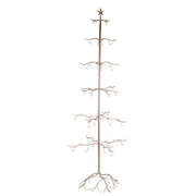 Arbre de présentation en métal cuivré cm73x73h200