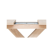 Table extensible avec pieds croisés, coloris chêne sonoma 160-200x90xh76 cm