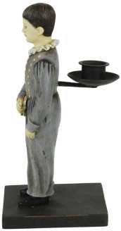 Bougeoir enfant gris cy-0579 cm9x10h21