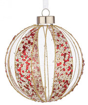 8x Sphère Vt Scintillante Rouge