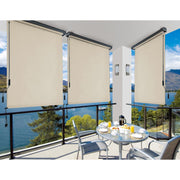 Store enrouleur extérieur aluminium beige 180 cm xh 250 manuel