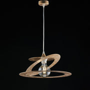 Chandelier de suspension dans le laser en fer blanc or laser Gold 40x H18 cm