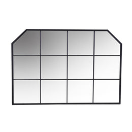 Miroir en métal noir cm100x2h70