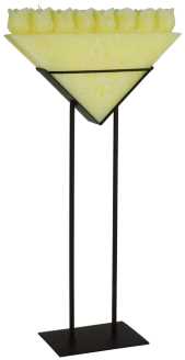 Bougie avec 8 roses + socle hm-5200 cm. 36x14h68