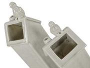 Grand vase maison d'oiseau dc-1026 cm. 13 x 13 h 43