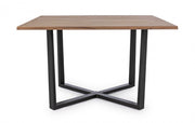 Table Helsinki anthracite-naturel 130x130 cm