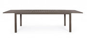 Salon de jardin extensible en aluminium marron Hide 200-300 x 100 cm