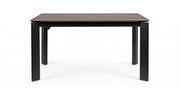Table extensible grise et noire