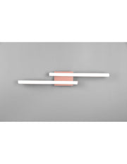 Plafonnier Design Double Rod Led 4000k Route Rose Gold Trio Lighting