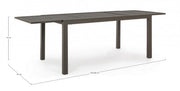 Table d'extérieur extensible en aluminium Caffè HILDE YK14 160 - 240x90x h75 cm