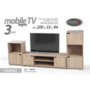 Faible mobilier modulaire TV Blendy Oak TV 200 x 33 x 94 h cm