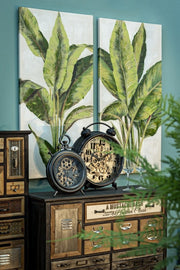 2x Horloge de table Engrenage D28