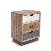 Table de chevet vintage 3 tiroirs