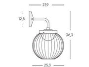 Applique 20W LED 4000K Cage Black Line