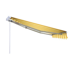 Store banne inclinaison fixe Beige et Ocre ITACA 250x200 cm