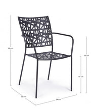 4x Chaise C-Br Kelsie Anthracite -