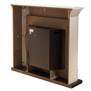 Fiche à cheminée électrique en bois en bois blanc 107x24x95.2