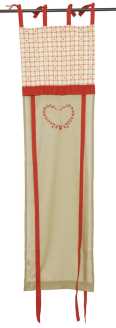 Rideau de fenêtre en tissu ro beige. re-0648cm. 45x160