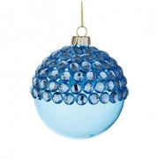 Boule de Noël en verre bleu JEWEL Boule de Noël 8 cm