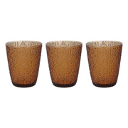 Set 3 Gobelets Verre Ambré 280 Cc Verre Ambré Ligne DAVOR