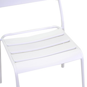 Chaise Rovigo en aluminium blanc
