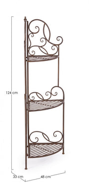 Meuble d'angle 3P Mélanie marron