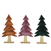 Arbre décoratif en tissu assorti H 38,5 cm